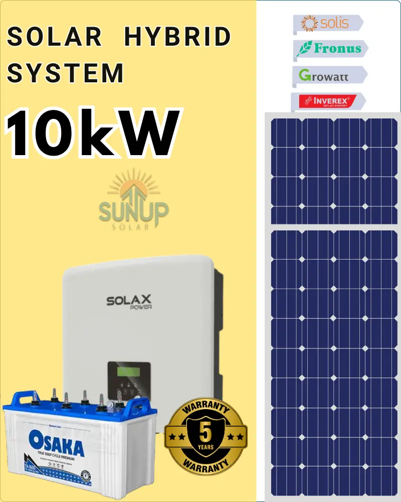 10kW Hybrid Solar System Price in Pakistan