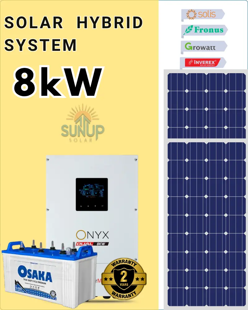 8kW Hybrid Solar System Price in Pakistan